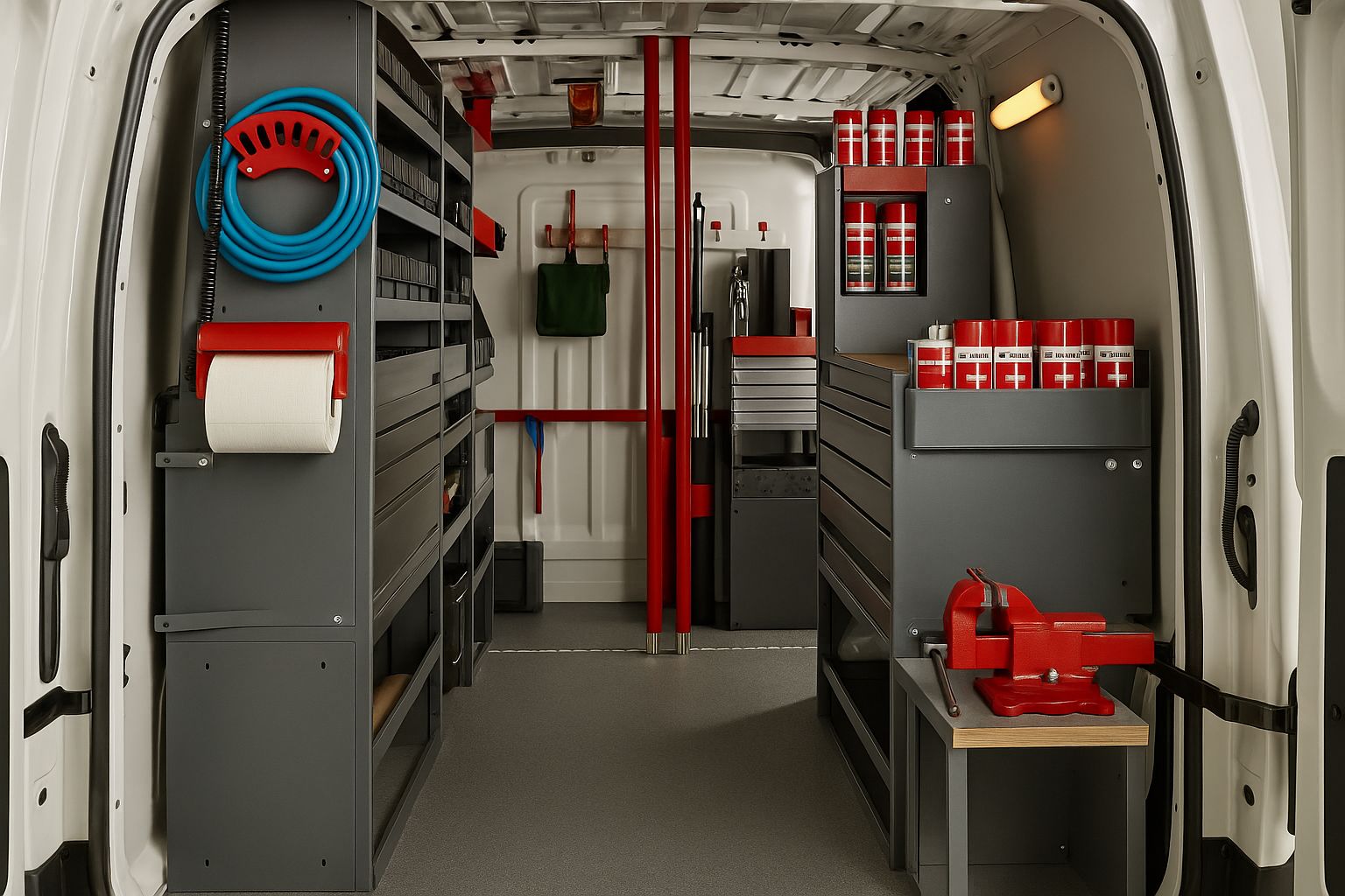 Aménager un utilitaire de serrurier avec Work System: choix du véhicule, sécurité et rangements